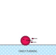 Family planning icon Fertilization sign N5