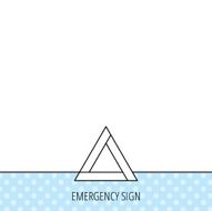 Emergency sign icon Caution triangle sign N5