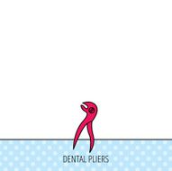 Dental pliers icon Stomatological forceps tool N5