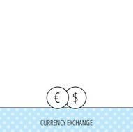 Currency exchange icon Banking transfer sign N17