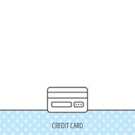 Credit card icon Shopping sign N4