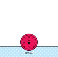 Compass icon Geographical orientation sign N5