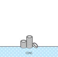Coins icon Cash money sign N26
