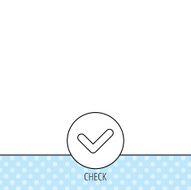 Check confirm icon Tick in circle sign N4