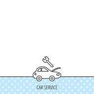 Car service icon Transport repair sign N5