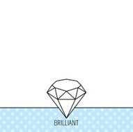 Brilliant icon Diamond gemstone sign N5