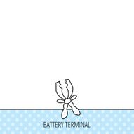 Terminal electrical icon Charging the battery N7