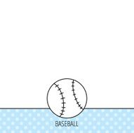 Baseball icon Sport ball sign N5