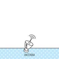 Antenna icon Sputnik satellite sign N3
