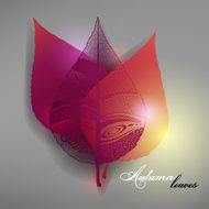 Abstract background with autumn leaves
