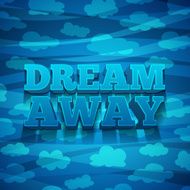 Design banners with Dream away a pattern of clouds