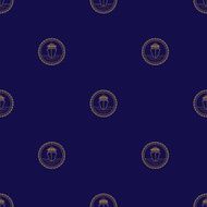 Seamless Pattern with Cruise Ship N2