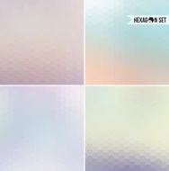 Hexagon blur background vector