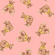 Bear illustration pattern N29