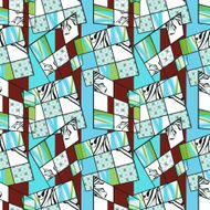 Patchwork seamless retro bright pattern modern background N2