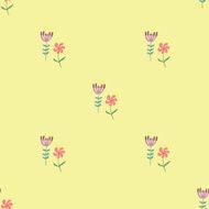 Forest Friends Collection Floral seamless vector pattern