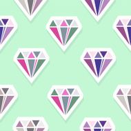 Vector diamonds Abstract seamless pattern