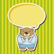 animal bear winter cartoon theme elements N3