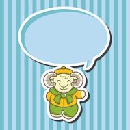 animal goat winter cartoon theme elements N2