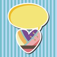 love heart cartoon elements vector eps N26