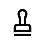 Paper Stamp Vector Icon N2