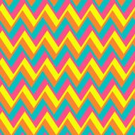 chevron pattern from shifted multicolored zigzags
