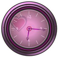 Love Clock Vector Illustration N2