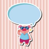 animal summer cartoon theme elements N21