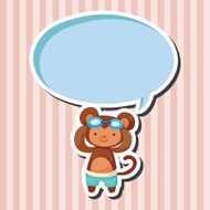 animal summer cartoon theme elements N22