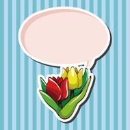flower theme elements vector eps N80
