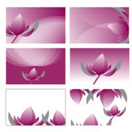 violet lotus graphic vector illustration N2
