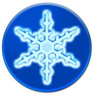 Snowflake icon illustration