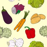 Vegetables pattern N5