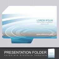Vector presentation folder design template