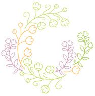 cute flowers frame N2