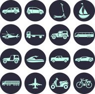 Transportation icons-Illustration N3