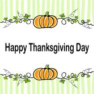 Card with vintage elements Thanksgiving day background