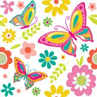 Seamless pattern spring Illustration