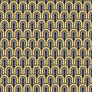 Art Deco seamless vintage wallpaper pattern N15