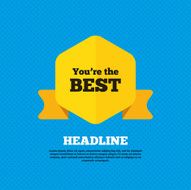 You are the best icon Customer award symbol