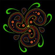 paisley Asian style