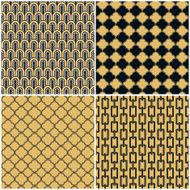 Art Deco seamless vintage wallpaper pattern N21