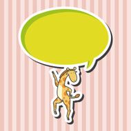 animal giraffe cartoon theme elements N8