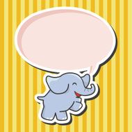 animal elephant cartoon theme elements N10