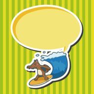 animal summer cartoon theme elements N29