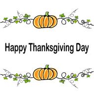 Card with vintage elements Thanksgiving day background N2