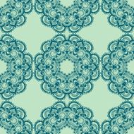 Round henna mehendi drawing mandalas drawn seamless pattern N9