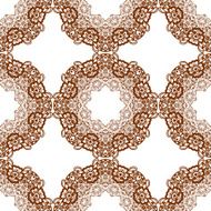 Round henna mehendi drawing mandalas drawn seamless pattern N13