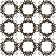 Round henna mehendi drawing mandalas drawn seamless pattern N21