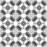 Round henna mehendi drawing mandalas drawn seamless pattern N22